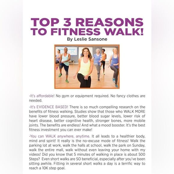 *30off3* Leslie Sansone: 3 Mile Weight Loss Walk. Weights are not included. - Picture 3 of 4